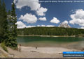 A small beach area is great for picnics, fishing and sunning - Chinook Lake