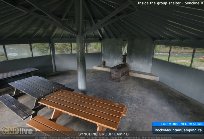 Inside the group shelter - Syncline B