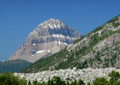 Crowsnest Mountain with Frank Slide in Foreground